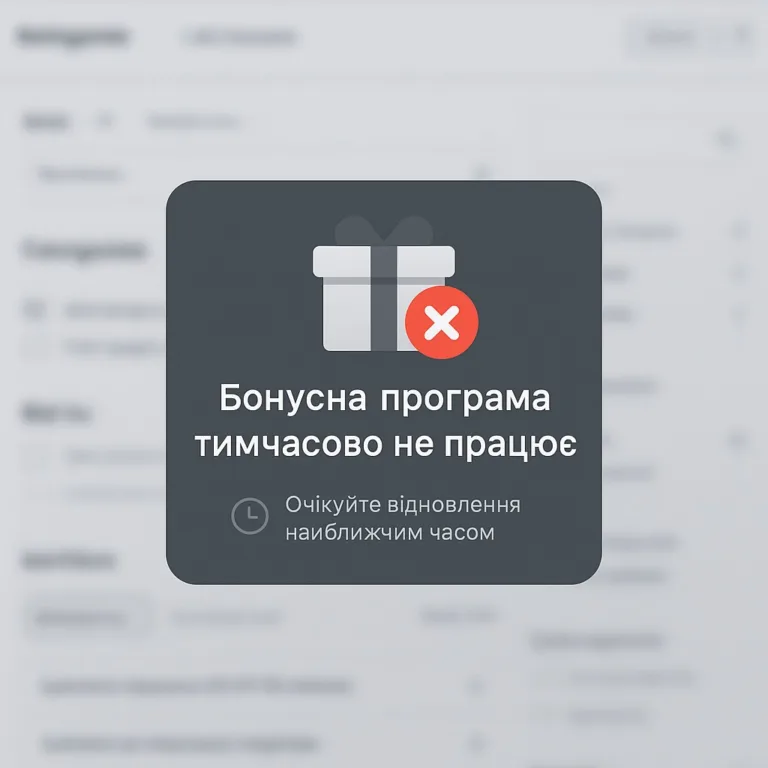 ⚠ Тимчасово призупинено дію програми «Бонус за Логін»