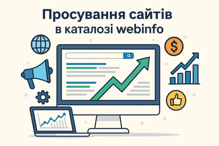 Просування вашого сайту в інтернеті: вигідна пропозиція від Webinfo